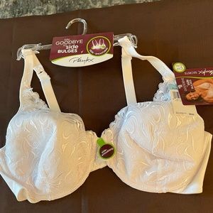 NWT Playtex “Say Goodbye to Side Bulges” bra, size 44C